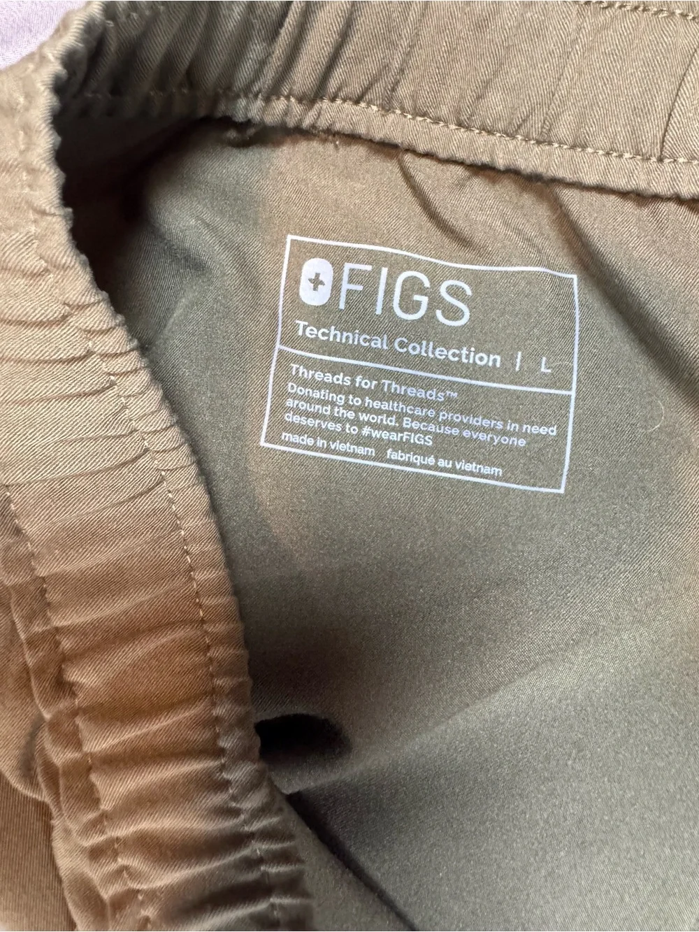Figs Olive Green Tansen Men's Joggers with Orange Drawstring
